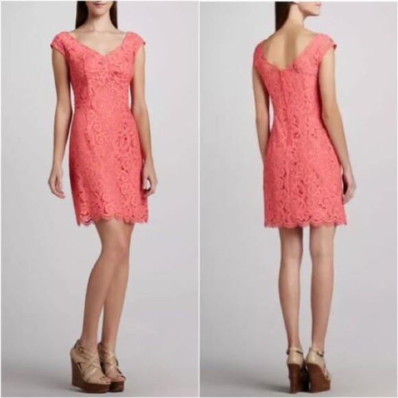 Lilly Pulitzer Dresses & Skirts - Lilly Pulitzer Rosaline Lace Dress Ginger Orange 4
